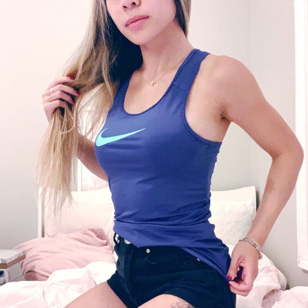 Nike Blue/Violet Racerback Tank - Picture 2 of 2